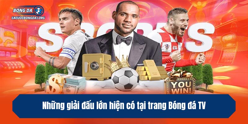 Những giải đấu lớn hiện có tại trang Bóng đá TV